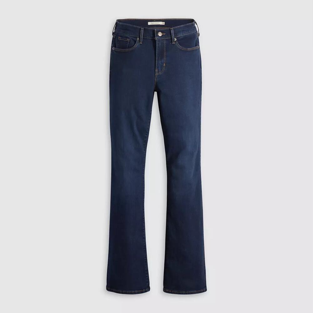 LEVI'S Women's Classic Bootcut Mid Rise Stretch Material Dark Wash Jeans Size 10